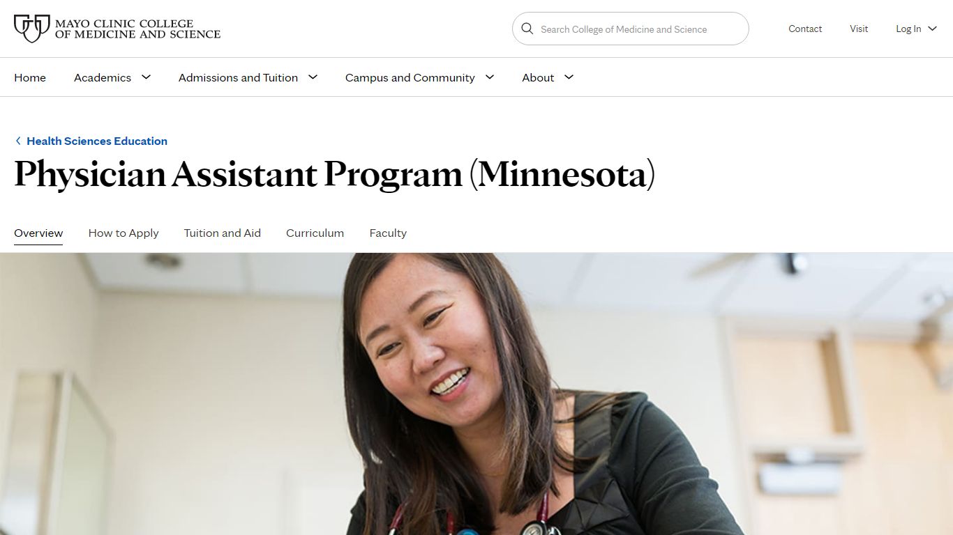 Physician Assistant Program (Minnesota) - Mayo Clinic College of ...